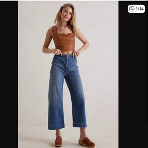 Pilcro & Letter press - The Skipper Wide-Leg Jeans
OB1103934  size 30 Light Blue